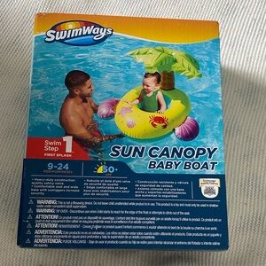 Swimways sun canopy baby boat
